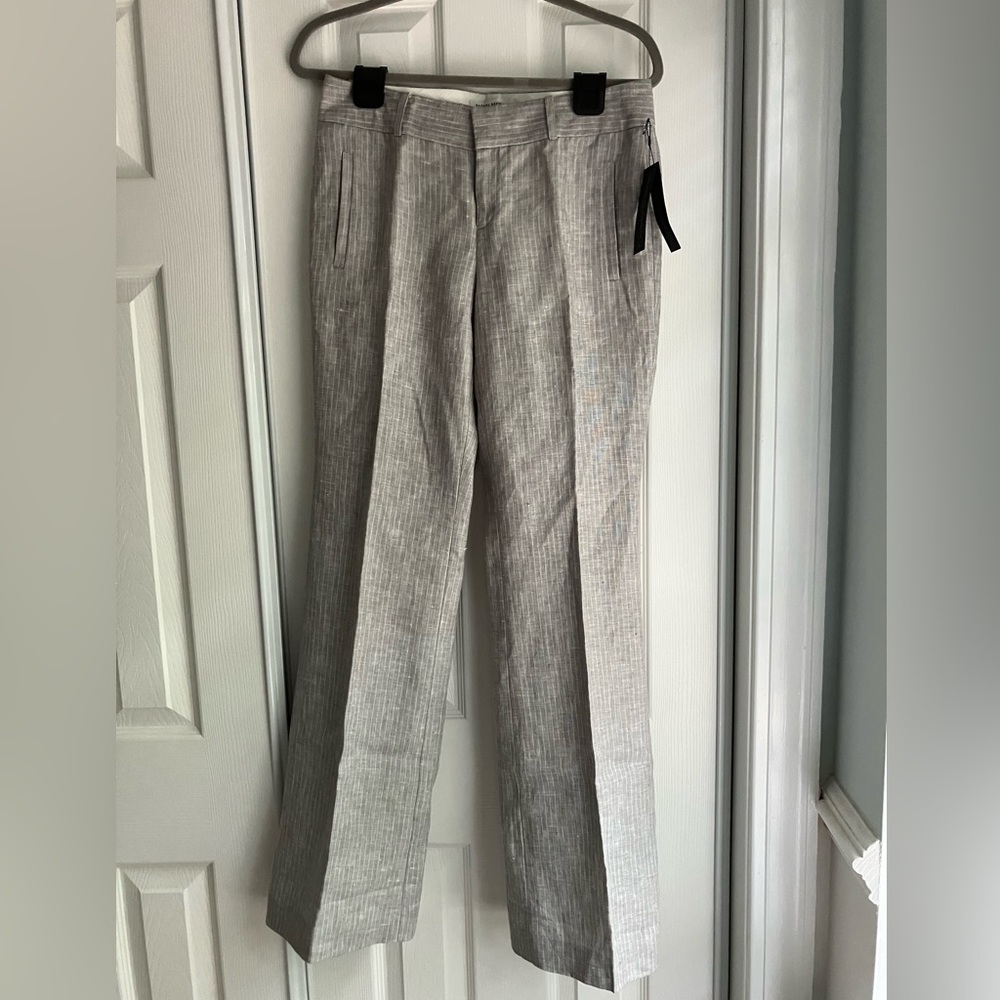 BANANA REPUBLIC Martin fit classic mid rise linen trouser transitional NWT 6
